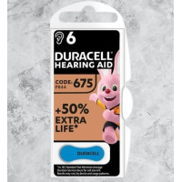 Батарейка DURACELL ZA675 для слухового аппарата 6 шт