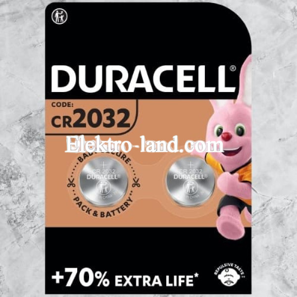 Батарейка CR2032 5шт на блистере ТМ Duracell