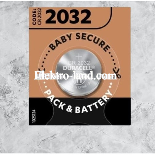 Батарейка CR2032 5шт на блистере ТМ Duracell