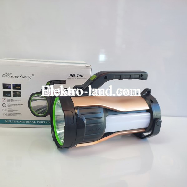Кемпинговый фонарь HEL-T96 (LM+2хCOB) + Powerbank + солнечная панель + microUSB