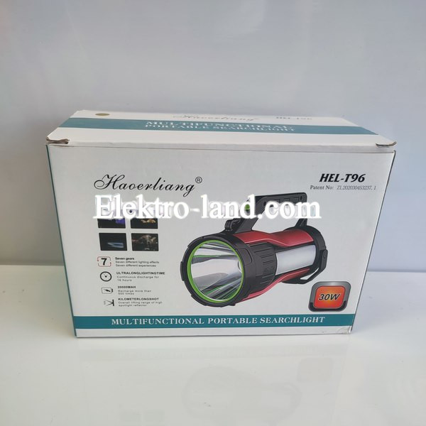 Кемпинговый фонарь HEL-T96 (LM+2хCOB) + Powerbank + солнечная панель + microUSB