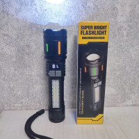 Ручной аккумуляторный  фонарь сверхяркий, WRD-530-2 с индикатором заряда 