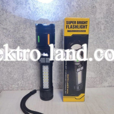Ручной аккумуляторный  фонарь сверхяркий, WRD-530-2 с индикатором заряда 