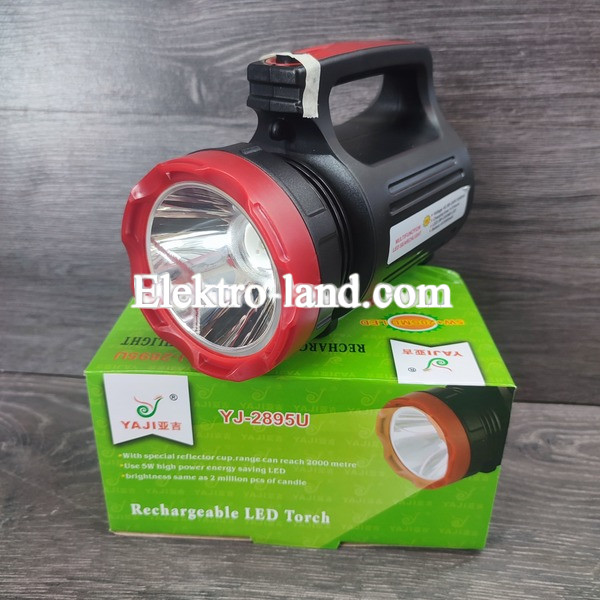 Аккумуляторный мощный фонарь Yajia YJ-2895 5W+20SMD, USB power bank 