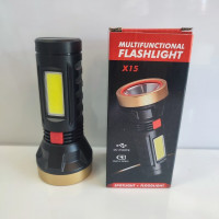 Аккумуляторный фонарь ручной X15 LED+COB