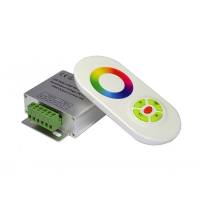  Контроллер RGB RF радио 12 Вольт  18А сенсорный пульт белый