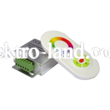  Контроллер RGB RF радио 12 Вольт  18А сенсорный пульт белый