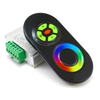  Контроллер RGB RF радио 12 Вольт  18А сенсорный пульт черный