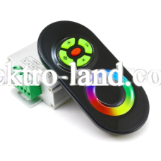  Контроллер RGB RF радио 12 Вольт  18А сенсорный пульт черный