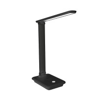 LED светильник настольный черный  2700К/4100К/6500К 700 Лм с беспроводной  зарядкой Electro House 10W 