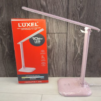 Светодиодный настольный светильник LUXEL 10W (розовый)  (TL-12P)