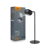 LED настольная лампа с аккумулятором VIDEX VLE-TF18B 3W 3000-5500K черная
