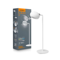 LED настольная лампа с аккумулятором VIDEX VLE-TF18W 3W 3000-5500K белая