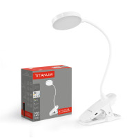 LED настольная лампа с аккумулятором TITANUM TLTF-013W 7W 3000-6000K на прищепке