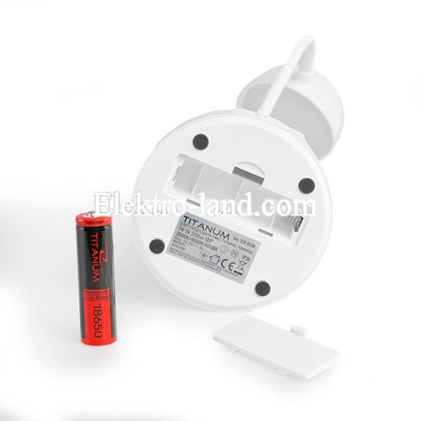 LED лампа настенная с аккумулятором TITANUM TLTF-012W 7W 3000-6000K