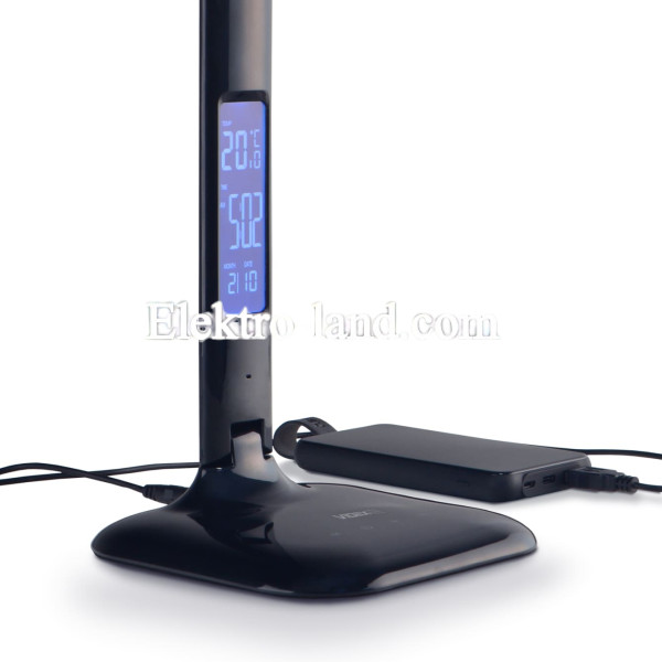 Настольный светильник VIDEX  7W 3000-5500K VL-TF05B с дисплеем черный