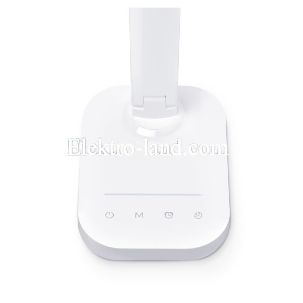 Светодиодная настольная лампа VIDEX TF12W 7W 3000-6500K с USB разьемом белая