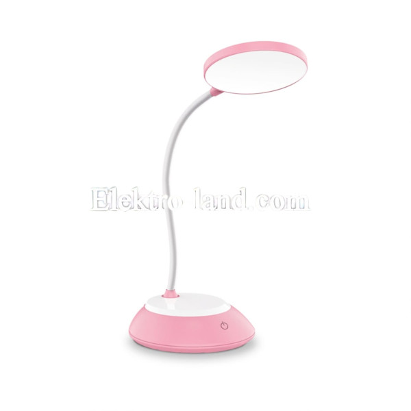 LED лампа настольная с аккумулятором TITANUM TLTF-022P 7W 3000-6500K USB розовая