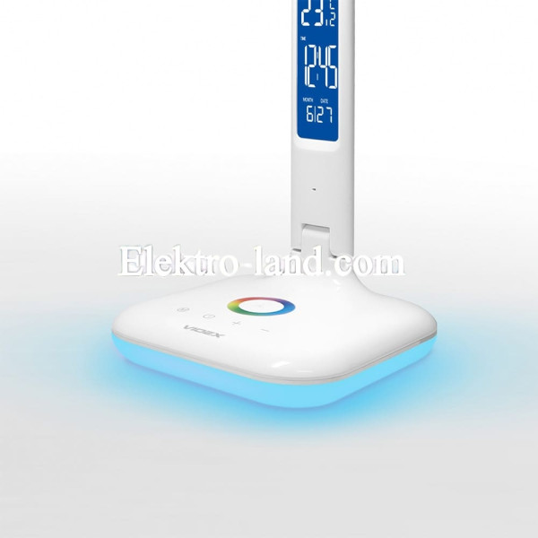 Настольная лампа VIDEX  7W 3000-5500K VL-TF05W-RGB разноцветные режимы с дисплеем