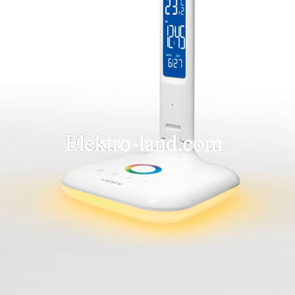 Настольная лампа VIDEX  7W 3000-5500K VL-TF05W-RGB разноцветные режимы с дисплеем