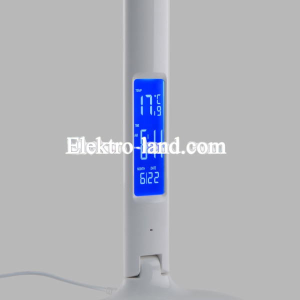 Настольная лампа VIDEX  7W 3000-5500K VL-TF05W с дисплеем белая