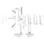LED настольная лампа с аккумулятором VIDEX VL-TF16W 5W 1800-5000K