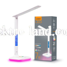 Настольная лампа VIDEX  7W 3000-5500K VL-TF05W-RGB разноцветные режимы с дисплеем