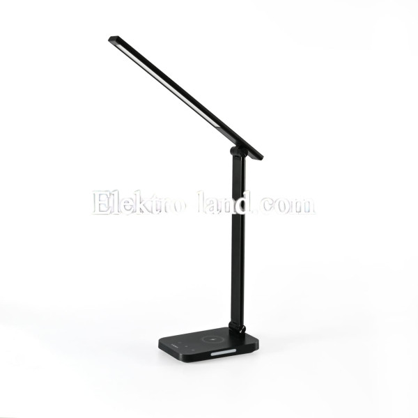 Настольная LED лампа с беспроводной зарядкой VIDEX VL-TF17B 18W 1800-6500K черная