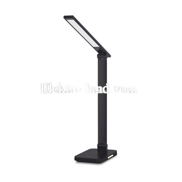 Настольная LED лампа с беспроводной зарядкой VIDEX VL-TF17B 18W 1800-6500K черная