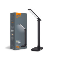 Настольная LED лампа с беспроводной зарядкой VIDEX VL-TF17B 18W 1800-6500K черная