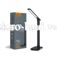 Настольная LED лампа с беспроводной зарядкой VIDEX VL-TF17B 18W 1800-6500K черная