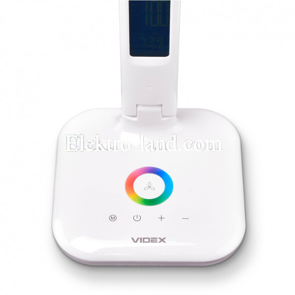 Настольная лампа VIDEX  7W 3000-5500K VL-TF05W-RGB разноцветные режимы с дисплеем