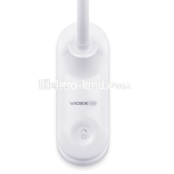 Настольная лампа VIDEX  7W 3000-5500K VL-TF09W белая на прищепке