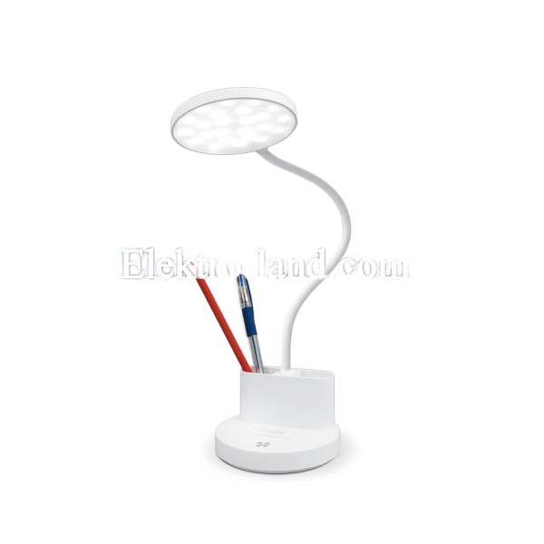 LED лампа настольная с аккумулятором 6Вт IP20 2700-6000K 5V (до 6 часов света от аккумулятора)