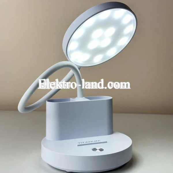 LED лампа настольная с аккумулятором 6Вт IP20 2700-6000K 5V (до 6 часов света от аккумулятора)