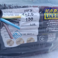 Кабель резиновый КГ 4х2.5 гибкий, Каблекс Украина (Одесса)