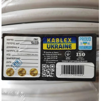 Кабель ПВС 5х10 круглый Одесса  Каблекс полноразмерный (кратно 5м)  