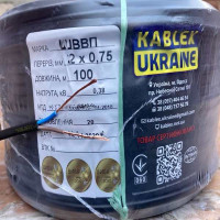 Провод медный ШВВП 2×0,75 шнур Каблекс Одесса 