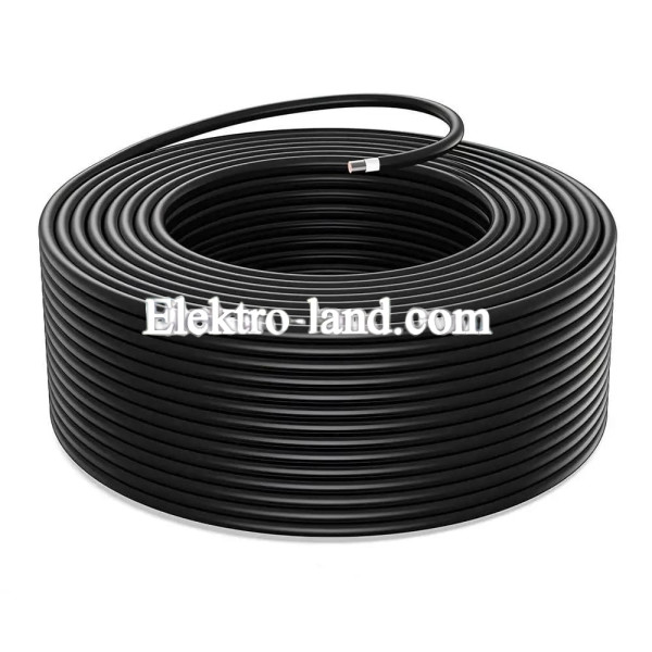 Кабель 1х6 для солнечных панелей H1Z2Z2-K Одескабель, провод Solar черная, кратноз 10 метров