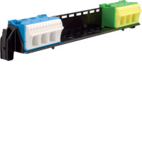 Hager VZ461 Держатель с  клеммами, 11xN+11xPE / 3xN+3xPE  