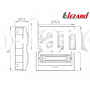 Бокс под 16 автоматов для скрытой установки Lezard