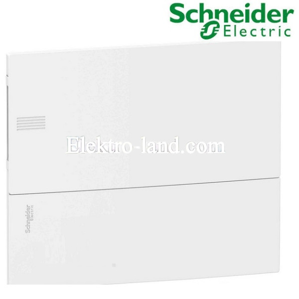 Щиток на 12 автоматов наружный Mini Pragma Schneider Electric белая дверца 
