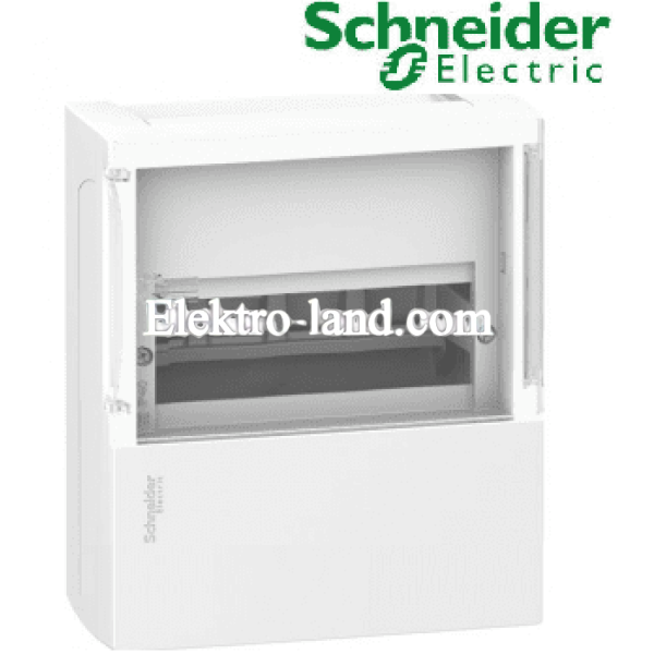 Щиток на 12 автоматов наружный Mini Pragma Schneider Electric прозрачная дверца 