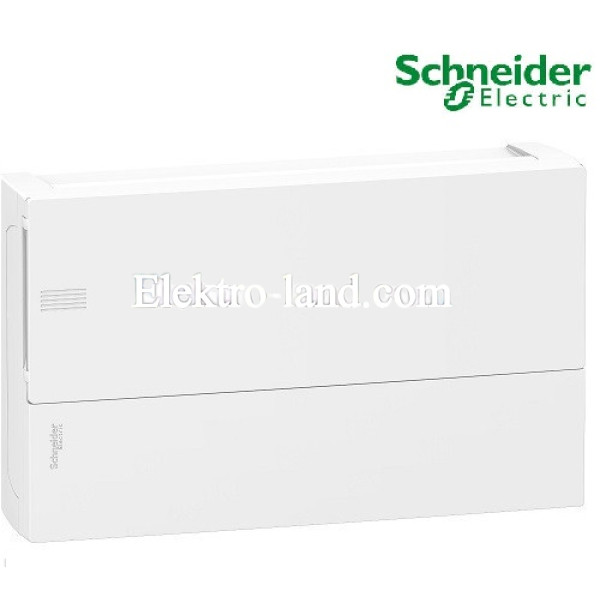 Щиток на 18 автоматов наружный Mini Pragma Schneider Electric белая дверца 