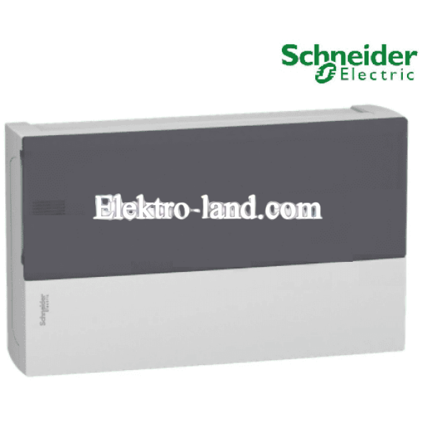 Щиток на 18 автоматов наружный Mini Pragma Schneider Electric дымчатая дверца 