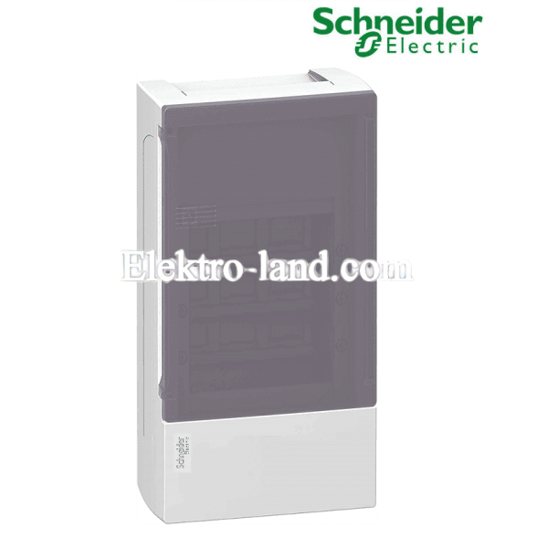 Щиток на 36 автоматов наружный Mini Pragma Schneider Electric дымчатая дверь