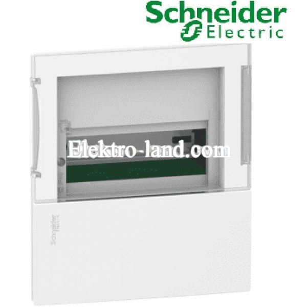 Щит на 8 автоматов внутренний Mini Pragma Schneider Electric прозрачная дверца 