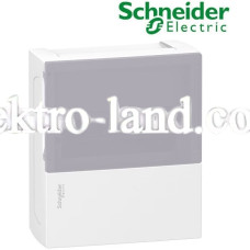 Щиток на 8 автоматов наружный Mini Pragma Schneider Electric дымчатая дверца 