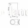 Светодиодный архитектурный светильник IP54  VIDEX GU10 VL-AR022B на 2 лампы черный