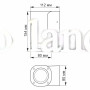 LED Светильник архитектурный IP54 VIDEX AR071G под две сменные лампы GU10 серый